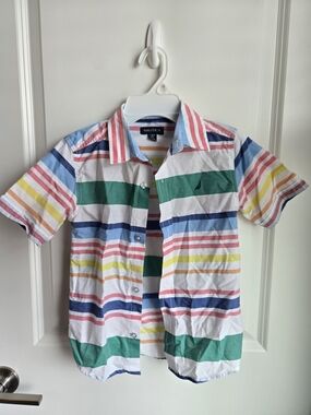 Nautica Boys' Multicolor Striped Short-Sleeve Shirt Size 6